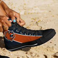 Load image into Gallery viewer, Designs by MyUtopia Shout Out:Fan Art Chicago Canvas High Top Shoes
