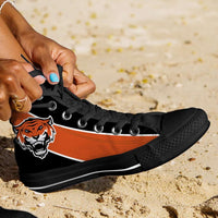 Load image into Gallery viewer, Designs by MyUtopia Shout Out:Fan Art Cincinnati Bengals Canvas High Top Shoes
