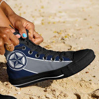 Load image into Gallery viewer, Designs by MyUtopia Shout Out:Fan Art Dallas Cowboys Canvas High Top Shoes
