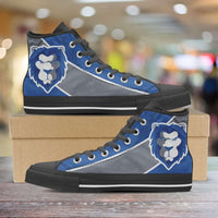 Load image into Gallery viewer, Designs by MyUtopia Shout Out:Fan Art Detroit Lions Canvas High Top Shoes
