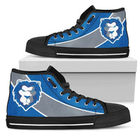 Load image into Gallery viewer, Designs by MyUtopia Shout Out:Fan Art Detroit Lions Canvas High Top Shoes
