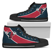 Load image into Gallery viewer, Designs by MyUtopia Shout Out:Fan Art Houston Texans Canvas High Top Shoes
