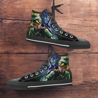 Load image into Gallery viewer, Designs by MyUtopia Shout Out:Fan Art Inspired by Legend of Zelda Video Game Series Canvas High Top Shoes
