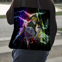 Load image into Gallery viewer, Designs by MyUtopia Shout Out:Fan Art Inspired by Legend of Zelda Video Game Series Fabric Totebag Reusable Shopping Tote
