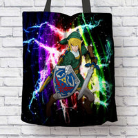 Load image into Gallery viewer, Designs by MyUtopia Shout Out:Fan Art Inspired by Legend of Zelda Video Game Series Fabric Totebag Reusable Shopping Tote

