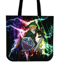 Load image into Gallery viewer, Designs by MyUtopia Shout Out:Fan Art Inspired by Legend of Zelda Video Game Series Fabric Totebag Reusable Shopping Tote
