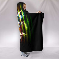 Load image into Gallery viewer, Designs by MyUtopia Shout Out:Fan Art Inspired by Legend of Zelda Video Game Series Premium Vegan Suede Medium Weight Hooded Blanket - Tall (80x60 &amp; 60x45)
