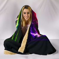 Load image into Gallery viewer, Designs by MyUtopia Shout Out:Fan Art Inspired by Legend of Zelda Video Game Series Premium Vegan Suede Medium Weight Hooded Blanket - Tall (80x60 &amp; 60x45)
