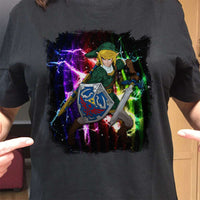 Load image into Gallery viewer, Designs by MyUtopia Shout Out:Fan Art Inspired by Legend of Zelda Video Game Series Unisex T-Shirt
