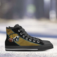 Load image into Gallery viewer, Designs by MyUtopia Shout Out:Fan Art Jacksonville Jaguars Canvas High Top Shoes
