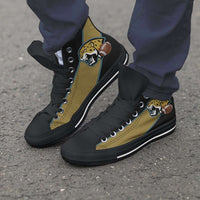 Load image into Gallery viewer, Designs by MyUtopia Shout Out:Fan Art Jacksonville Jaguars Canvas High Top Shoes

