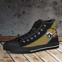 Load image into Gallery viewer, Designs by MyUtopia Shout Out:Fan Art Jacksonville Jaguars Canvas High Top Shoes
