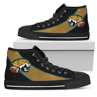 Load image into Gallery viewer, Designs by MyUtopia Shout Out:Fan Art Jacksonville Jaguars Canvas High Top Shoes
