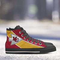 Load image into Gallery viewer, Designs by MyUtopia Shout Out:Fan Art Kansas City Canvas High Top Shoes
