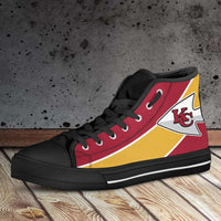 Load image into Gallery viewer, Designs by MyUtopia Shout Out:Fan Art Kansas City Canvas High Top Shoes
