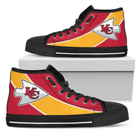 Load image into Gallery viewer, Designs by MyUtopia Shout Out:Fan Art Kansas City Canvas High Top Shoes
