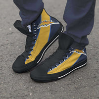 Load image into Gallery viewer, Designs by MyUtopia Shout Out:Fan Art LA Chargers Canvas High Top Shoes

