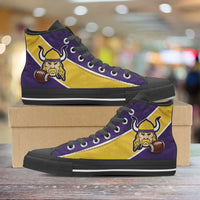 Load image into Gallery viewer, Designs by MyUtopia Shout Out:Fan Art Minnesota Vikings Canvas High Top Shoes

