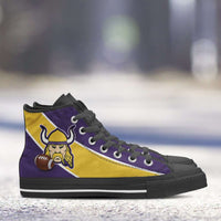 Load image into Gallery viewer, Designs by MyUtopia Shout Out:Fan Art Minnesota Vikings Canvas High Top Shoes
