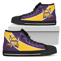 Load image into Gallery viewer, Designs by MyUtopia Shout Out:Fan Art Minnesota Vikings Canvas High Top Shoes
