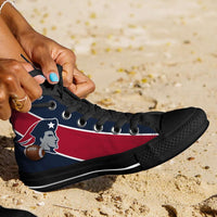 Load image into Gallery viewer, Designs by MyUtopia Shout Out:Fan Art New England Canvas High Top Shoes
