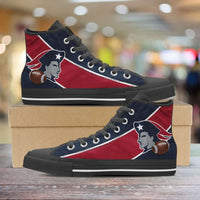 Load image into Gallery viewer, Designs by MyUtopia Shout Out:Fan Art New England Canvas High Top Shoes
