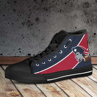 Load image into Gallery viewer, Designs by MyUtopia Shout Out:Fan Art New England Canvas High Top Shoes
