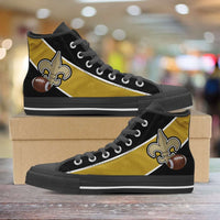 Load image into Gallery viewer, Designs by MyUtopia Shout Out:Fan Art New Orleans Canvas High Top Shoes
