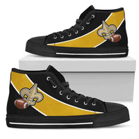 Load image into Gallery viewer, Designs by MyUtopia Shout Out:Fan Art New Orleans Canvas High Top Shoes
