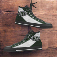 Load image into Gallery viewer, Designs by MyUtopia Shout Out:Fan Art New York Jets Canvas High Top Shoes
