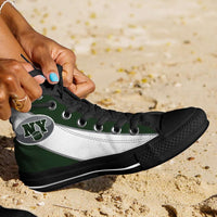 Load image into Gallery viewer, Designs by MyUtopia Shout Out:Fan Art New York Jets Canvas High Top Shoes
