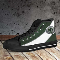 Load image into Gallery viewer, Designs by MyUtopia Shout Out:Fan Art New York Jets Canvas High Top Shoes
