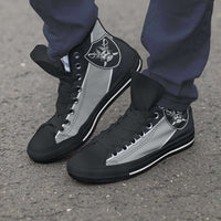 Load image into Gallery viewer, Designs by MyUtopia Shout Out:Fan Art Oakland Raiders Canvas High Top Shoes
