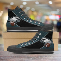 Load image into Gallery viewer, Designs by MyUtopia Shout Out:Fan Art Philadelphia Canvas High Top Shoes

