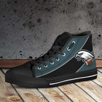 Load image into Gallery viewer, Designs by MyUtopia Shout Out:Fan Art Philadelphia Canvas High Top Shoes

