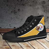 Load image into Gallery viewer, Designs by MyUtopia Shout Out:Fan Art Pittsburgh Canvas High Top Shoes

