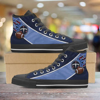 Load image into Gallery viewer, Designs by MyUtopia Shout Out:Fan Art Tennessee Titans Canvas High Top Shoes
