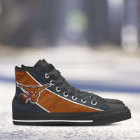 Load image into Gallery viewer, Designs by MyUtopia Shout Out:Fan Art Texas Longhorns Canvas High Top Shoes
