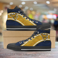 Load image into Gallery viewer, Designs by MyUtopia Shout Out:Fan Art West Virginia Canvas High Top Shoes
