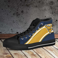 Load image into Gallery viewer, Designs by MyUtopia Shout Out:Fan Art West Virginia Canvas High Top Shoes
