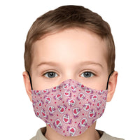 Load image into Gallery viewer, Designs by MyUtopia Shout Out:Fantasy Cat Unicorn Catercorn Pink Fitted Mask w. Adjustable Ear Loops
