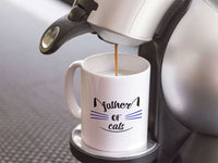 Load image into Gallery viewer, Designs by MyUtopia Shout Out:Father Of Cats Ceramic Coffee Cup -White
