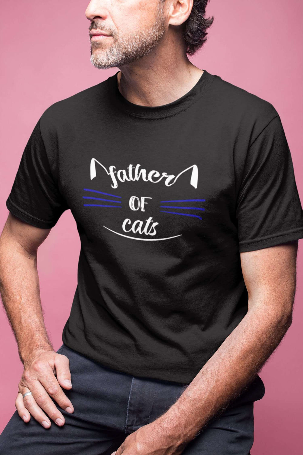 Designs by MyUtopia Shout Out:Father Of Cats Ultra Cotton Unisex T-Shirt