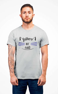 Load image into Gallery viewer, Designs by MyUtopia Shout Out:Father Of Cats Ultra Cotton Unisex T-Shirt,Grey / S,Adult Unisex T-Shirt
