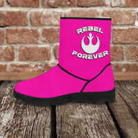 Load image into Gallery viewer, Designs by MyUtopia Shout Out:Faux Fur Boots - Rebel,Ladies US5.5 (EU36) / Bright Pink,Fur Boots
