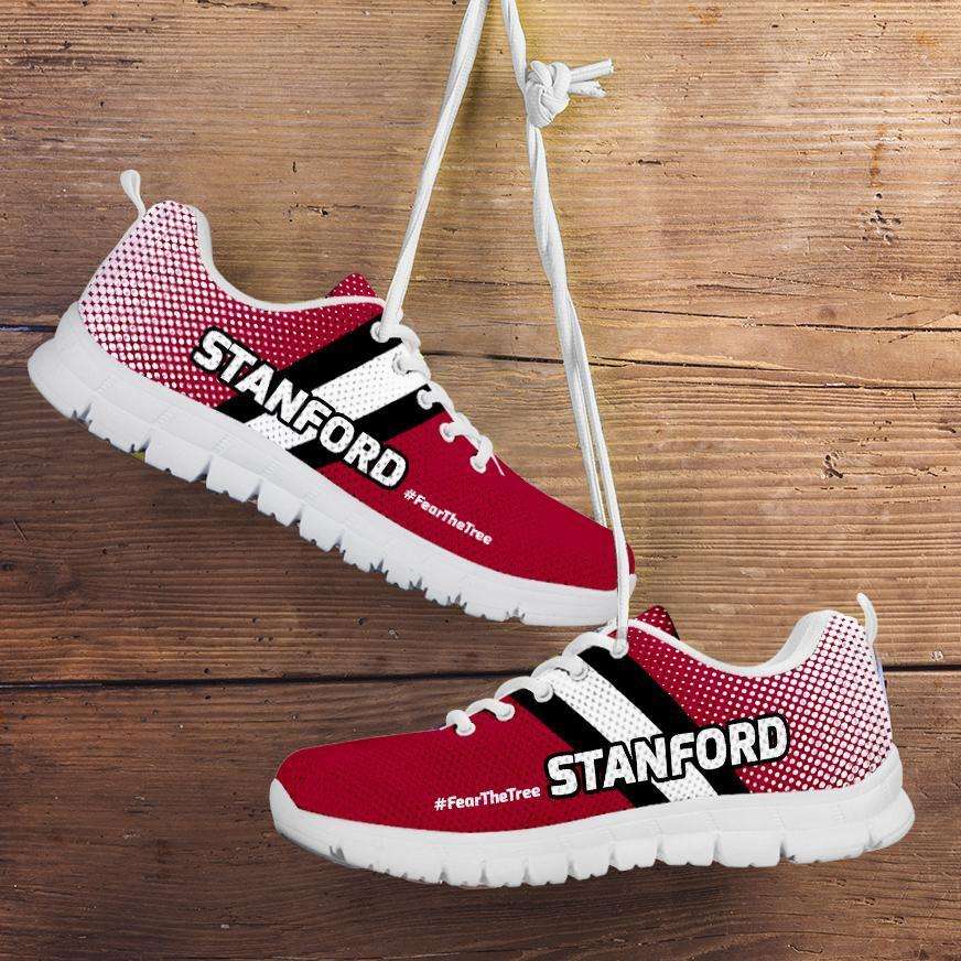 Designs by MyUtopia Shout Out:#FearTheTree Stanford Fan Running Shoes,Kid's / 11 CHILD (EU28) / Cardinal Red,Running Shoes