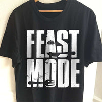 Load image into Gallery viewer, Designs by MyUtopia Shout Out:Feast Mode Adult Unisex Cotton Short Sleeve T-Shirt,S / Black,Adult Unisex T-Shirt
