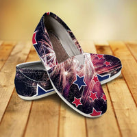Load image into Gallery viewer, Designs by MyUtopia Shout Out:Fireworks 4th of July Casual Canvas Slip On Shoes Women&#39;s Flats
