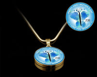 Load image into Gallery viewer, Designs by MyUtopia Shout Out:First Mothers Day 2018 Baby Boy Feet Butterfly Art Liquid Glass Personalized Locket Necklace

