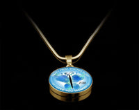 Load image into Gallery viewer, Designs by MyUtopia Shout Out:First Mothers Day 2018 Baby Boy Feet Butterfly Art Liquid Glass Personalized Locket Necklace,Gold / No,Necklace
